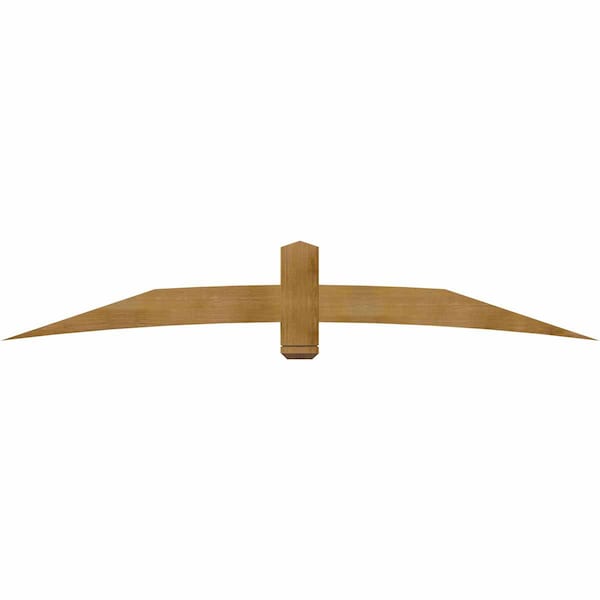 Ekena Millwork Bellingham Rough Sawn Timber Gable Bracket, Western Red Cedar, 96"W x 16"H x 4"D x 6"F, 4/12 Pitch GBW096X16X0406BEL00RWR - main